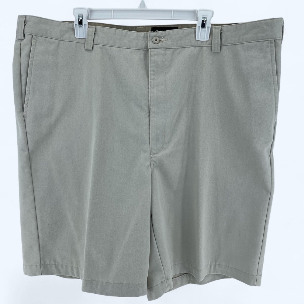 Eddie Bauer Mens Shorts Size 44 Tall Tan Beige Cotton Casual Chino